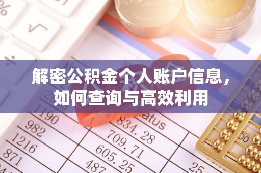 白银解密公积金个人账户信息，如何查询与高效利用