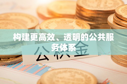 白银构建更高效、透明的公共服务体系