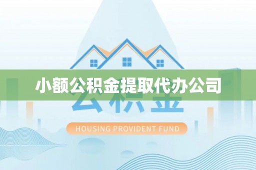 白银小额公积金提取代办公司