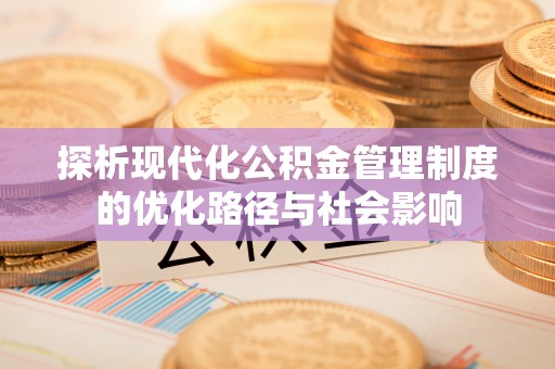 白银探析现代化公积金管理制度的优化路径与社会影响