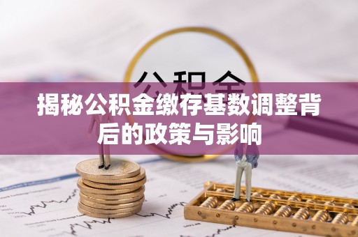 白银揭秘公积金缴存基数调整背后的政策与影响